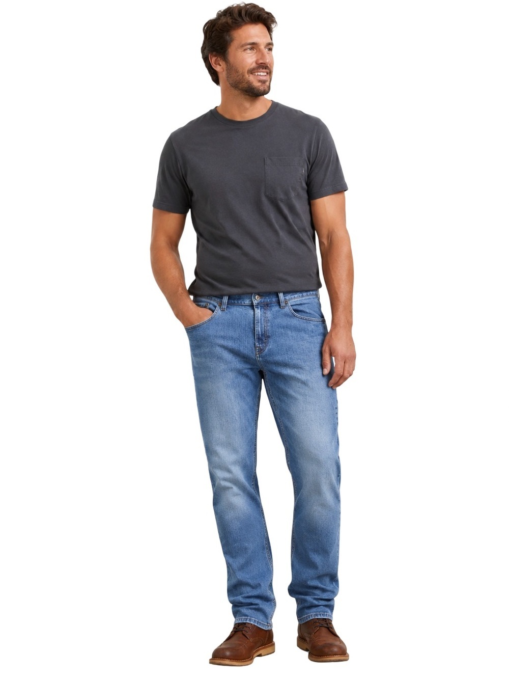 Prana Breathe Men’s Straight Fit High Rise Denim Jeans